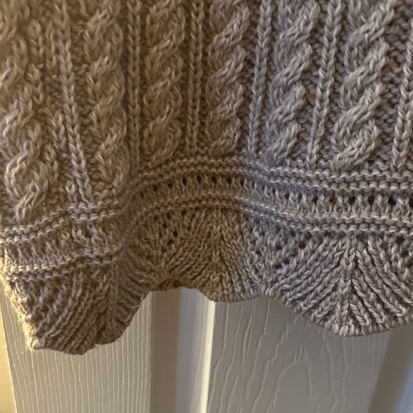 Aran Crafts Wool Cable Knit Long Cardigan Sweater - Picture 5 of 9